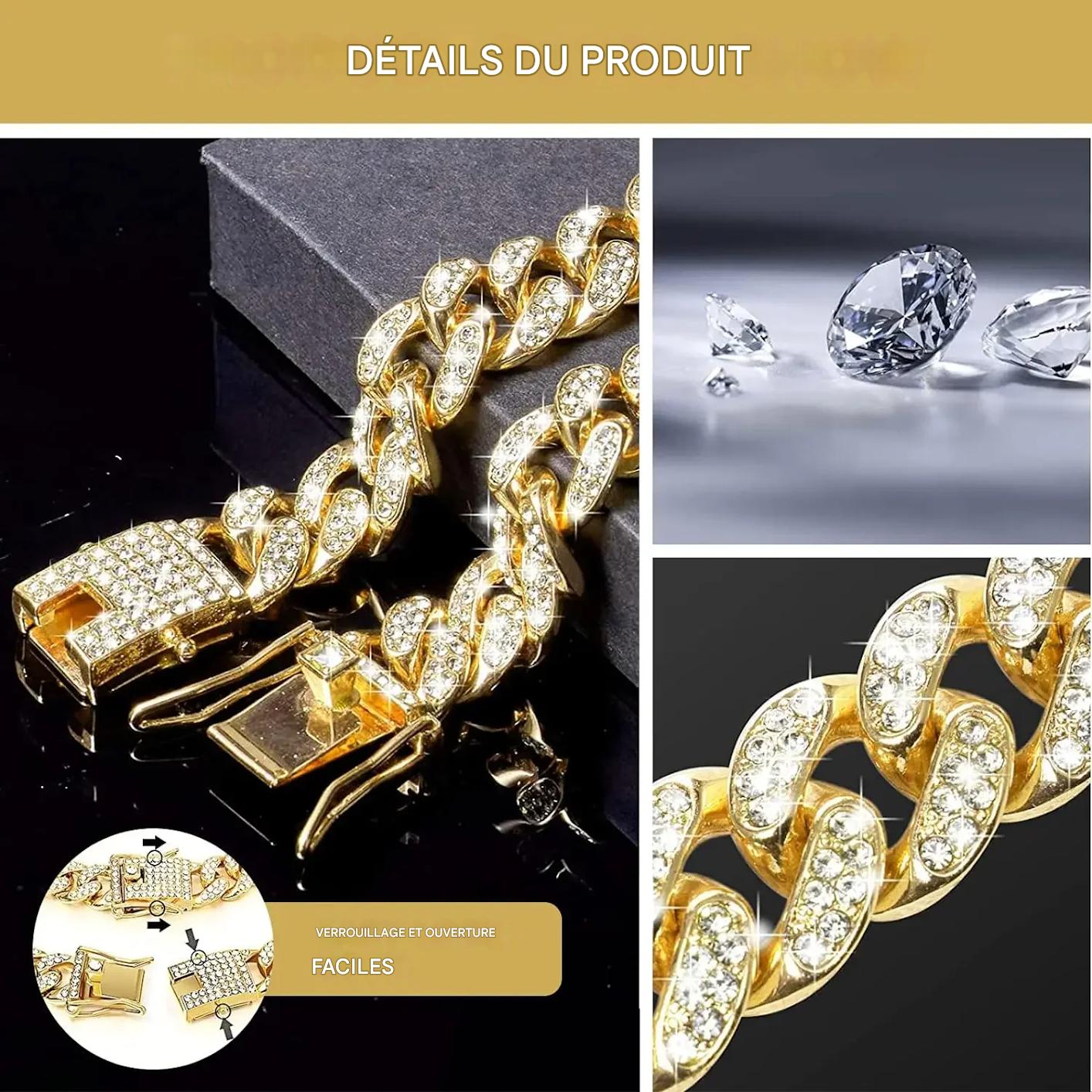 Collier chien bijou Luxe détails