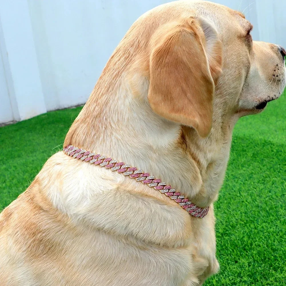 Collier chien bijou Luxe argenté