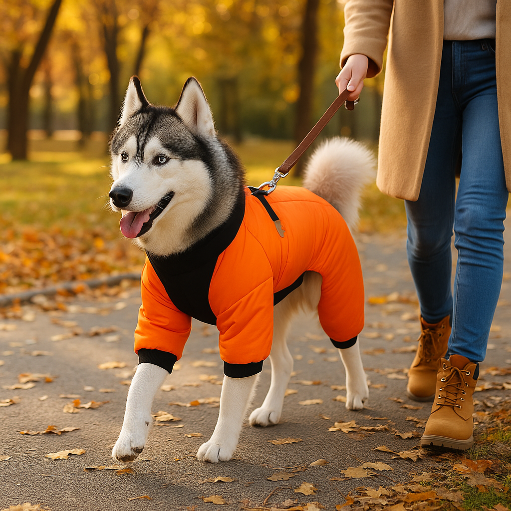 Manteau pour chien heureux pour hiver et imperméable