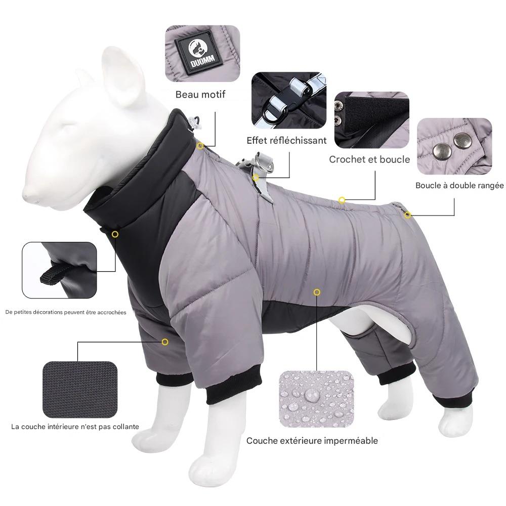 Manteau pour chien détails