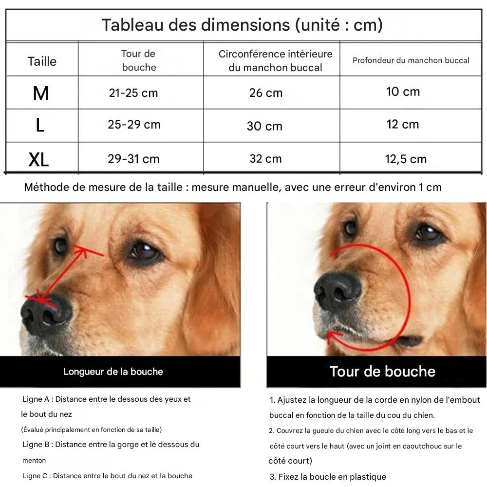 Muselière | Silicone Souple - MyDoggy - Shop