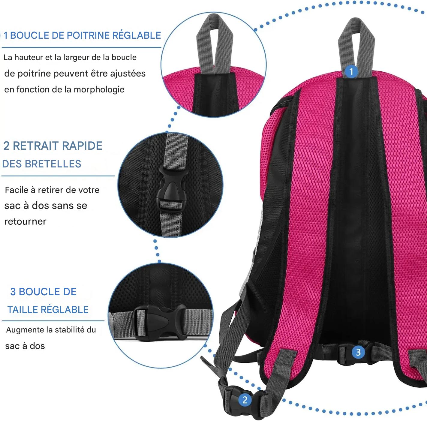 Sac a dos pour chien bien conçu