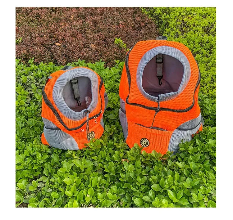 Sac a dos pour chien orange
