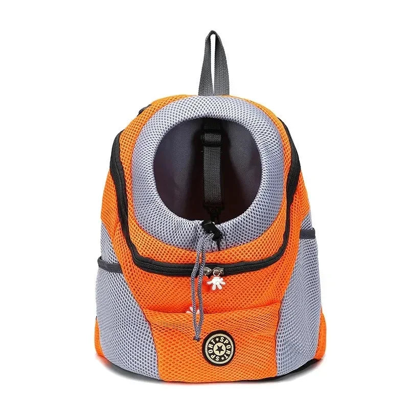 Sac a dos chien orange