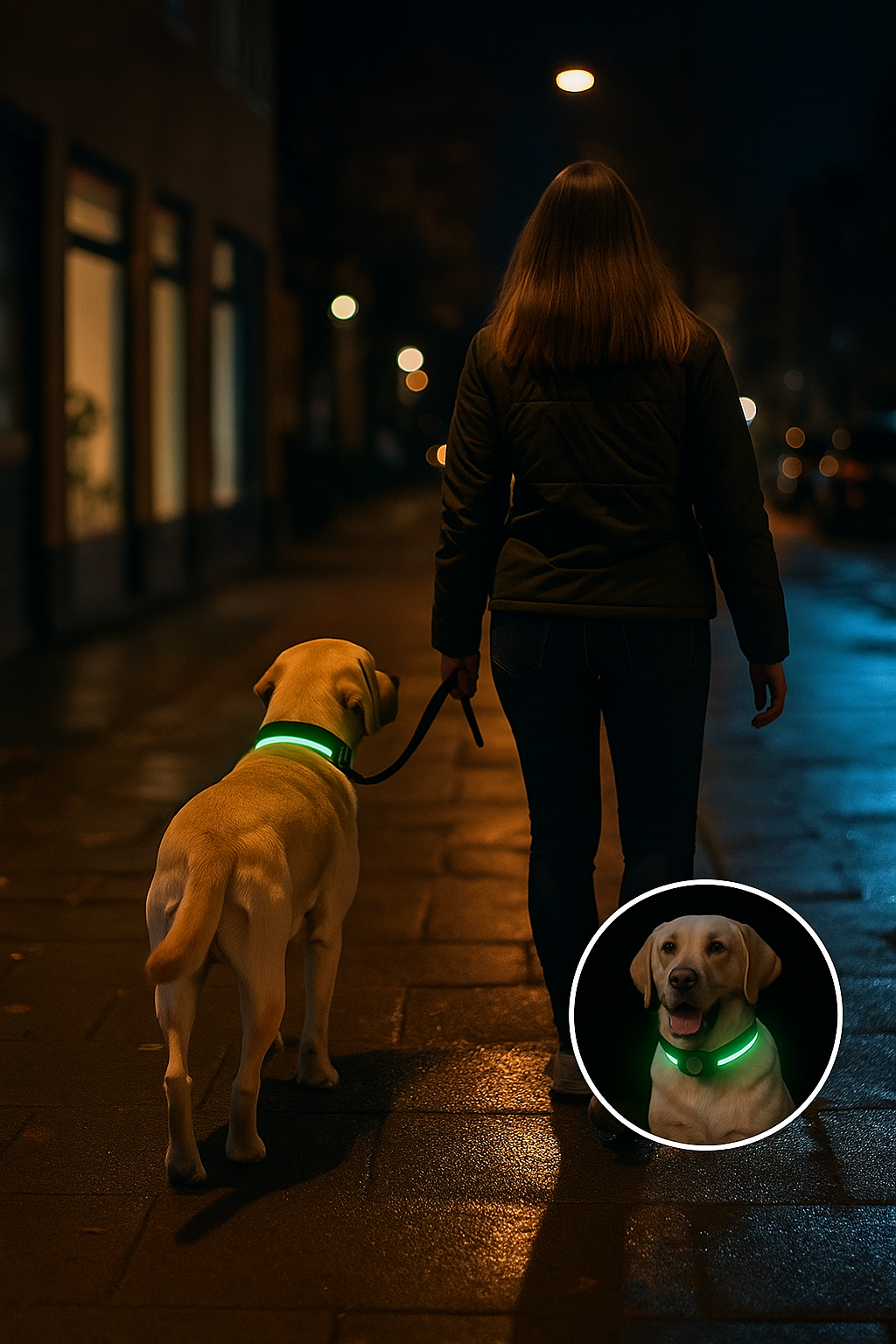 Collier lumineux chien|NoctiTrace™