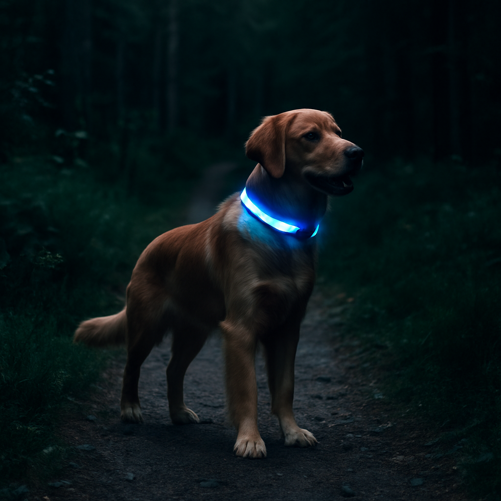 Collier lumineux chien|NoctiTrace™