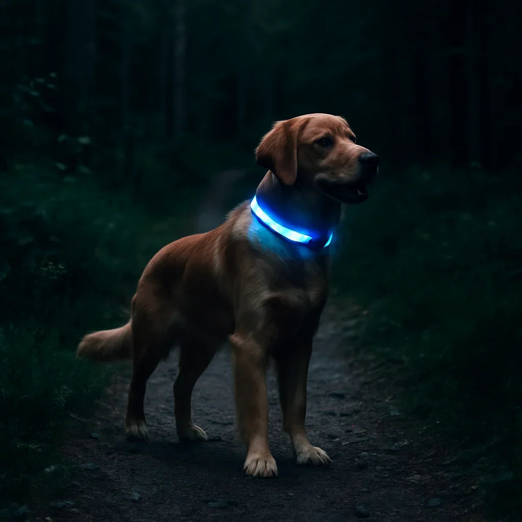 Collier lumineux chien|NoctiTrace™