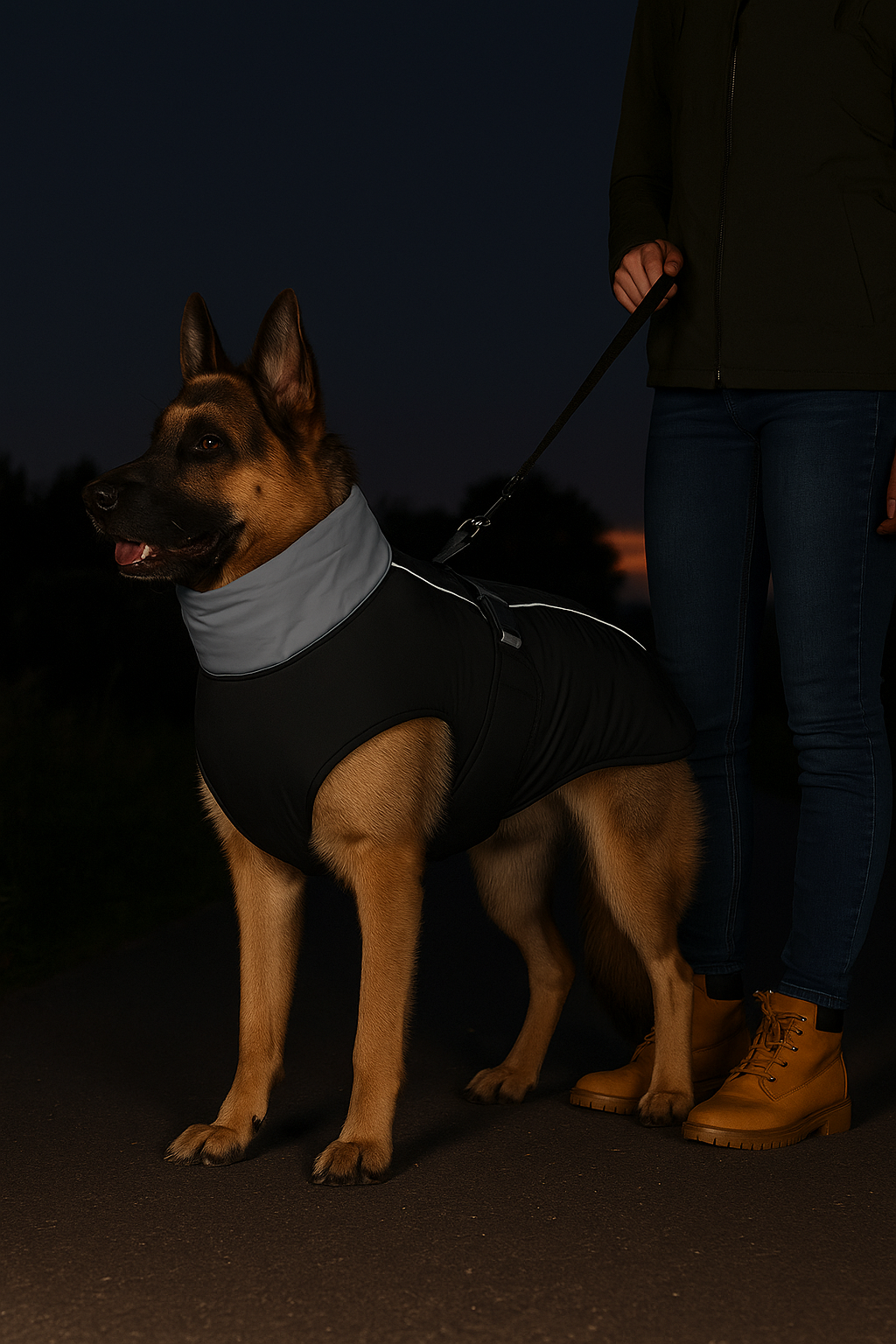 manteau chien Promenades nocturnes