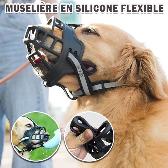 Muselière | Silicone Souple - MyDoggy - Shop