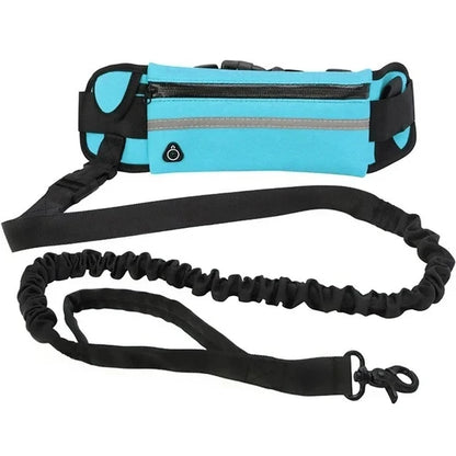 Laisse pour chien Mains Libres | Laisse-ceinture-sac tout en un