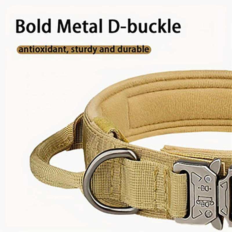 Collier tactique chien poignée épaisse contrôle