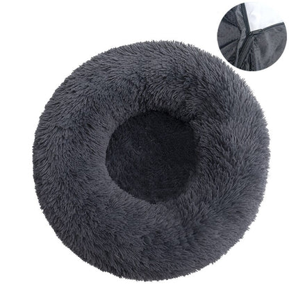 Coussin pour chien bords relevés anti-stress - Gris foncé