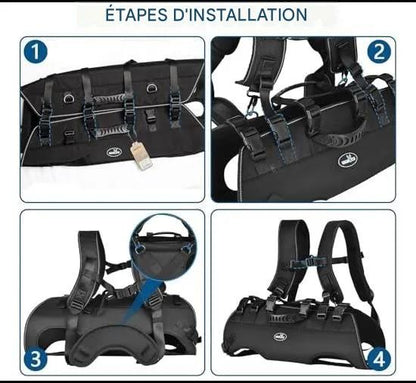 Harnais de levage pour chiens installation