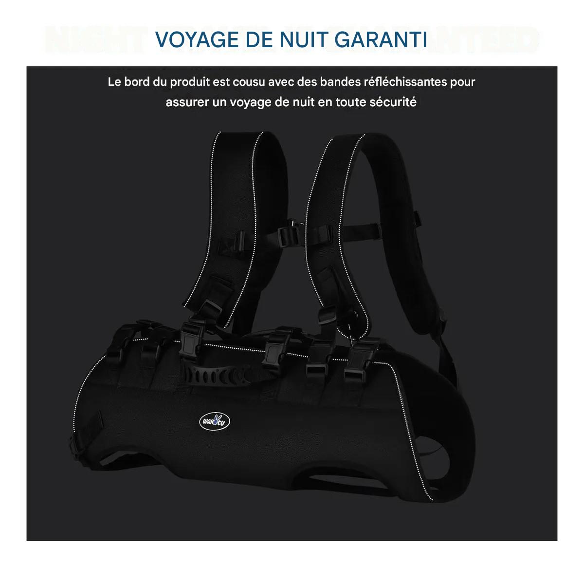 Harnais de levage pour chien réfléchissant
