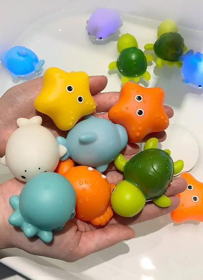 Jouets aquatiques colorés pour chien flottant sur l'eau