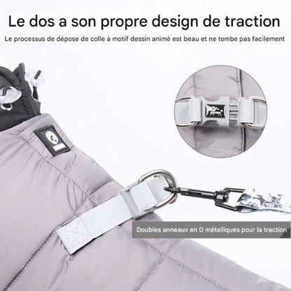 Manteau pour chien anti-traction