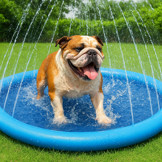 Piscine pour chien bouledogue