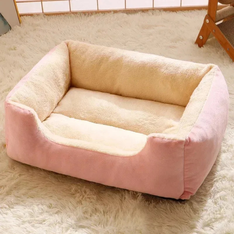 Panier Lit Pour Chat En Peluche Respirante Confortable