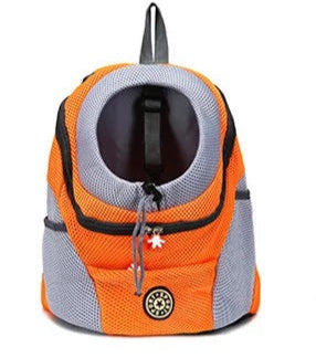 sac a dos chien orange