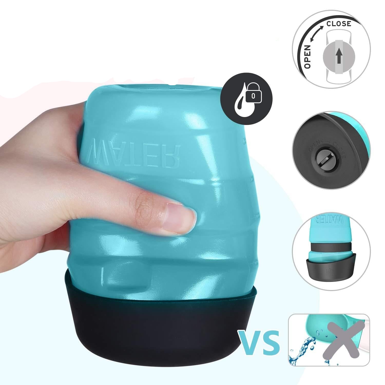bouteille à eau pour chien bleu ciel