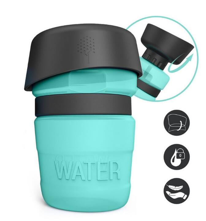 bouteille à eau pour chien bleu ciel 3