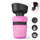 bouteille à eau pour chien rose